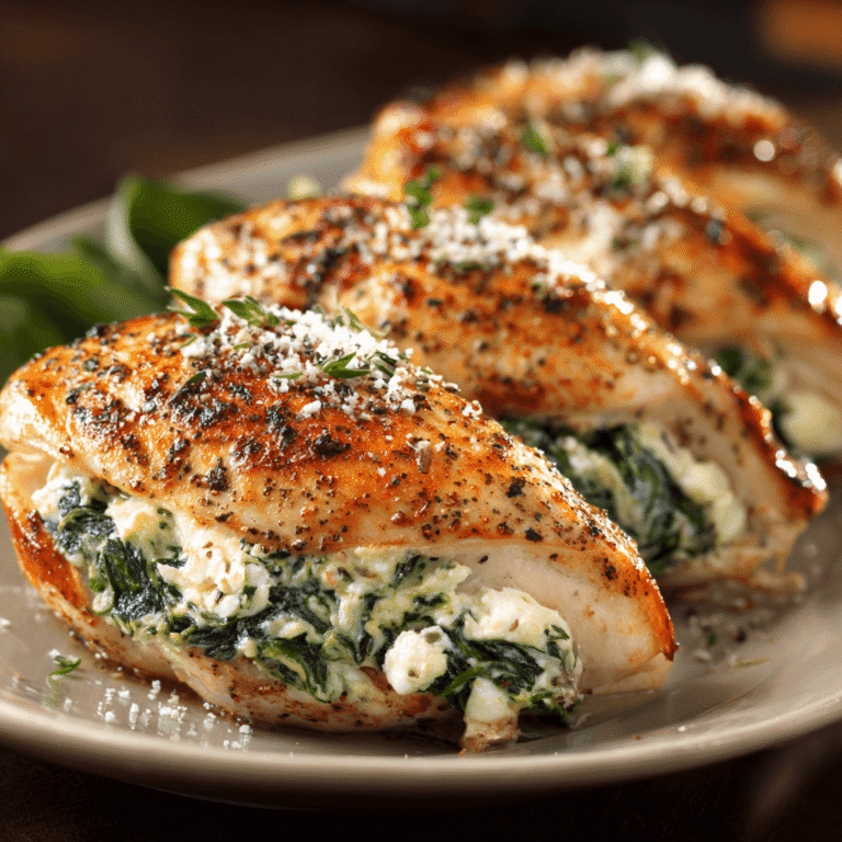 Spinach & Goat Cheese Stuffed Chicken Breast Recipe