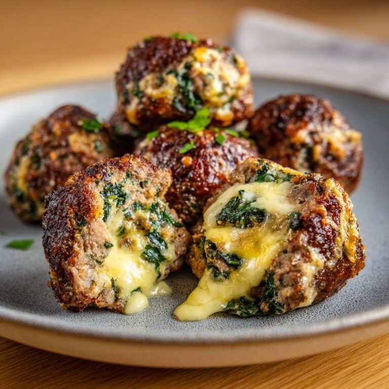 How to Make Spinach Garlic Meatballs Stuffed with Mozzarella for a Flavor-Packed Dinner